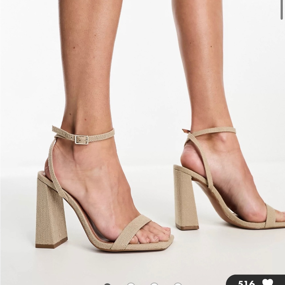 Brand new size 7 wide width strappy heels